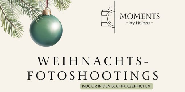 Weihnachts-Fotoshooting in den Buchholzer-Höfen