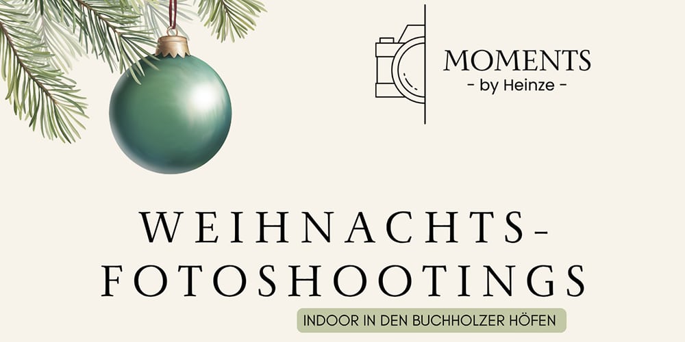 Weihnachts-Fotoshooting in den Buchholzer-Höfen